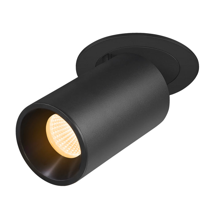 NUMINOS PROJECTOR M recessed ceiling light, 3000 K, 40°, cylindrical, black / black