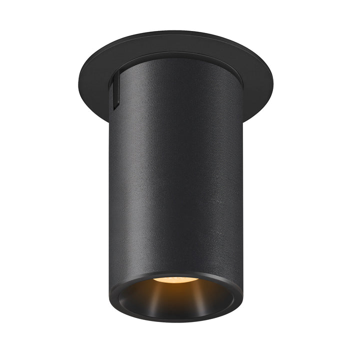 NUMINOS PROJECTOR M recessed ceiling light, 3000 K, 40°, cylindrical, black / black
