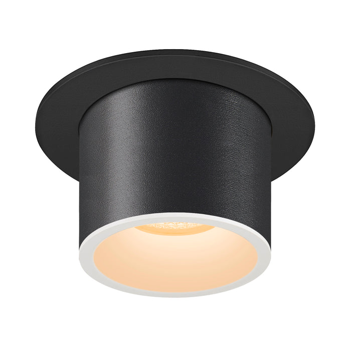 NUMINOS PROJECTOR M recessed ceiling light, 3000 K, 40°, cylindrical, black / white