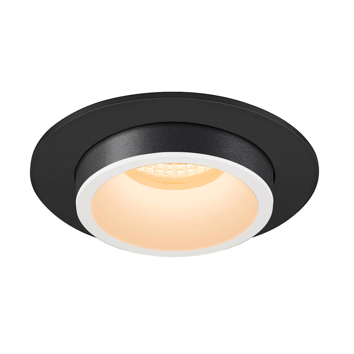 NUMINOS PROJECTOR M recessed ceiling light, 3000 K, 55°, cylindrical, black / white