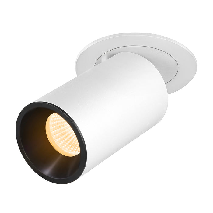 NUMINOS PROJECTOR M recessed ceiling light, 3000 K, 20°, cylindrical, white / black