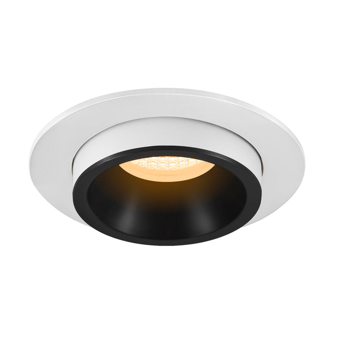 NUMINOS PROJECTOR M recessed ceiling light, 3000 K, 55°, cylindrical, white / black