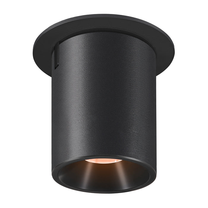 NUMINOS PROJECTOR L recessed ceiling light, 2700 K, 20°, cylindrical, black / black