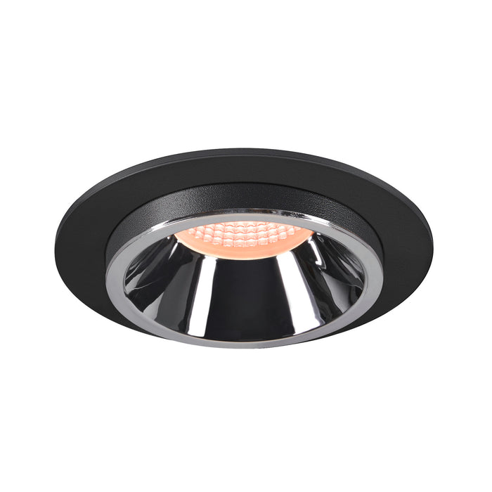 NUMINOS PROJECTOR L recessed ceiling light, 2700 K, 20°, cylindrical, black / chrome