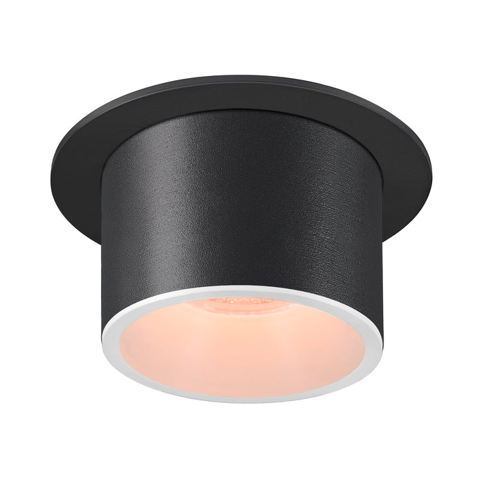 NUMINOS PROJECTOR L recessed ceiling light, 2700 K, 40°, cylindrical, black / white