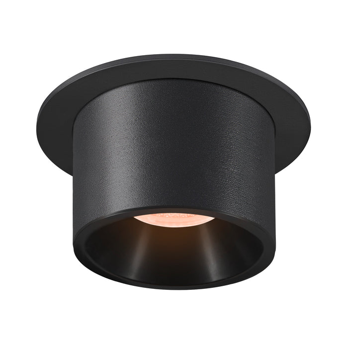 NUMINOS PROJECTOR L recessed ceiling light, 2700 K, 55°, cylindrical, black / black