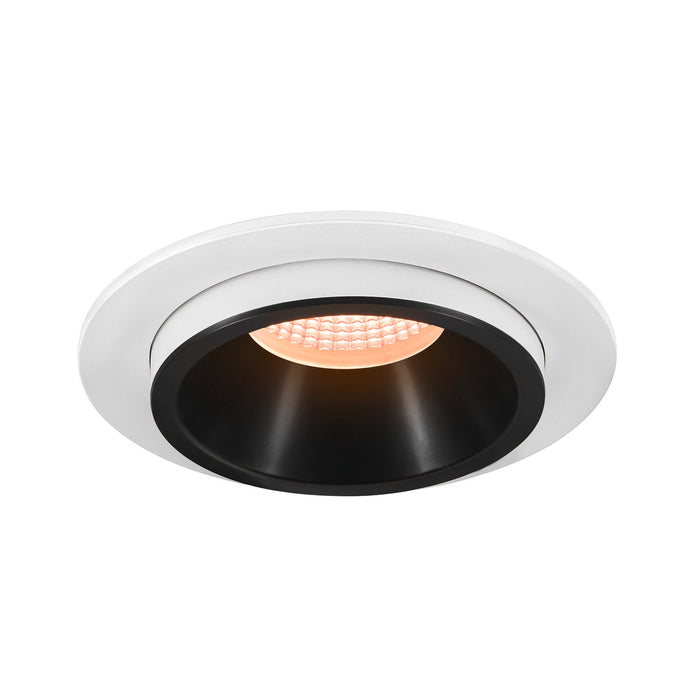 NUMINOS PROJECTOR L recessed ceiling light, 2700 K, 20°, cylindrical, white / black