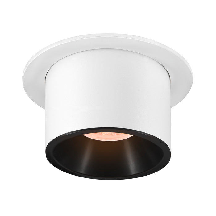 NUMINOS PROJECTOR L recessed ceiling light, 2700 K, 40°, cylindrical, white / black