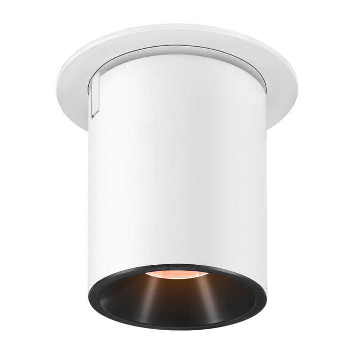 NUMINOS PROJECTOR L recessed ceiling light, 2700 K, 40°, cylindrical, white / black