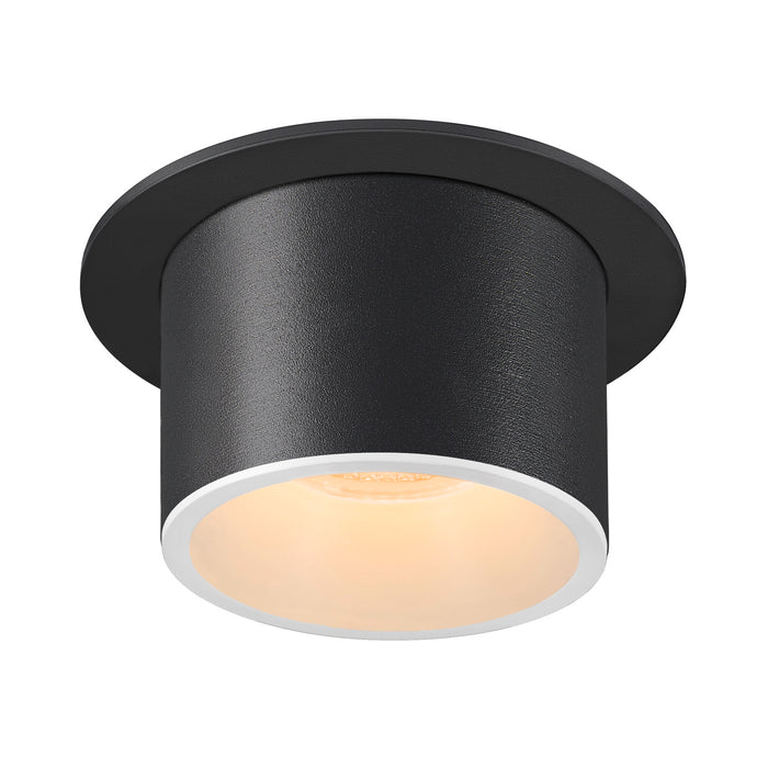 NUMINOS PROJECTOR L recessed ceiling light, 3000 K, 20°, cylindrical, black / white