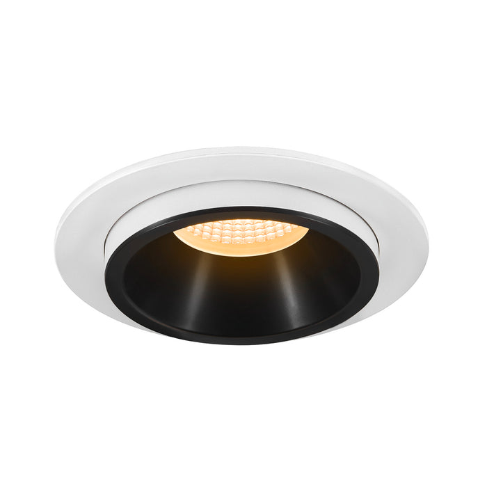 NUMINOS PROJECTOR L recessed ceiling light, 3000 K, 40°, cylindrical, white / black