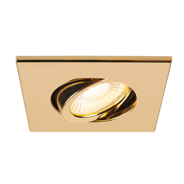 UNIVERSAL DOWNLIGHT cover, for downlight IP20, pivoting, square, gold