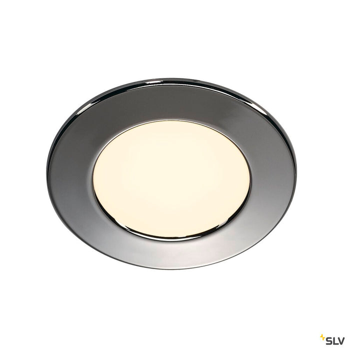 DL 126, recessed fitting, LED, 2700K, round, chrome, 2.8W