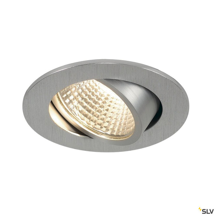 NEW TRIA 68 I CS, Indoor LED recessed ceiling light alu round 3000K 38° incl. driver clip springs