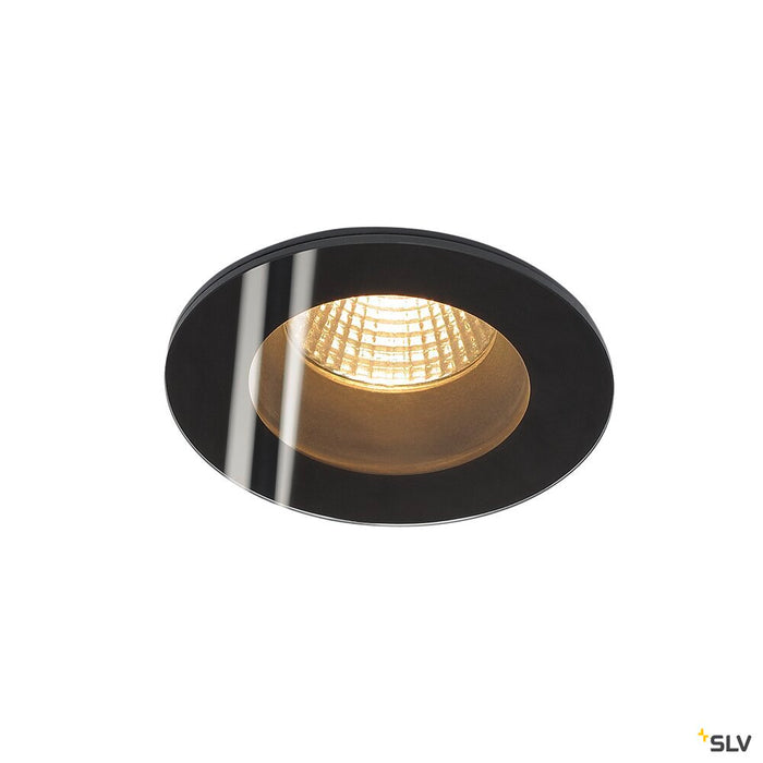 PATTA-F, recessed fitting, LED, 3000K, round, black, 38°, incl. driver