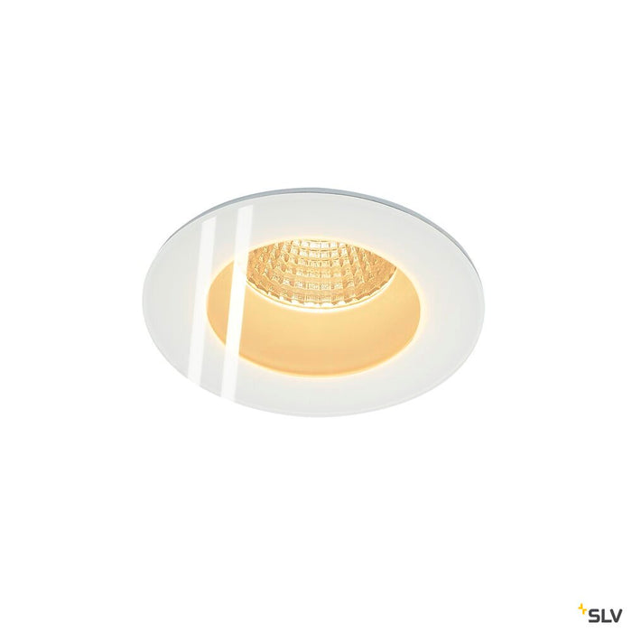 PATTA-F, recessed fitting, LED, 3000K, round, white, 38°, incl. driver