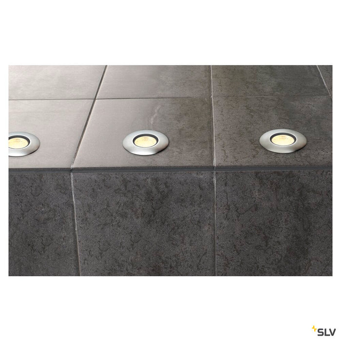 TRAIL-LITE 60, outdoor inground fitting, LED, 3000K, IP65, stainless steel 316, frosted glass insert
