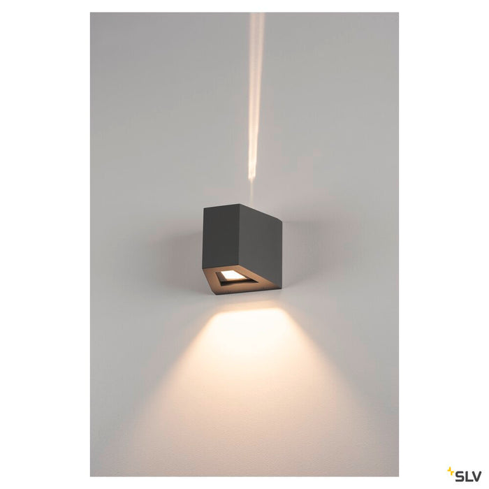 OUT-BEAM, outdoor wall light, LED, 3000K, beam up/flood down, anthracite
