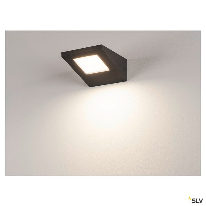 IPERI WALL, outdoor wall light, LED, 4000K, IP44, anthracite, 48 LED, 5W