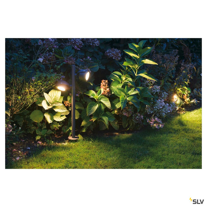 SITRA 360 SL SPIKE, outdoor spike luminaire, double-headed, TCR-TSE, IP44, anthracite, max. 18W