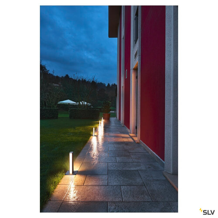 H-POL, pathway and floor stand, double-headed, LED, 3000K, anthracite, L/W/H 16.5/16.5/36 cm
