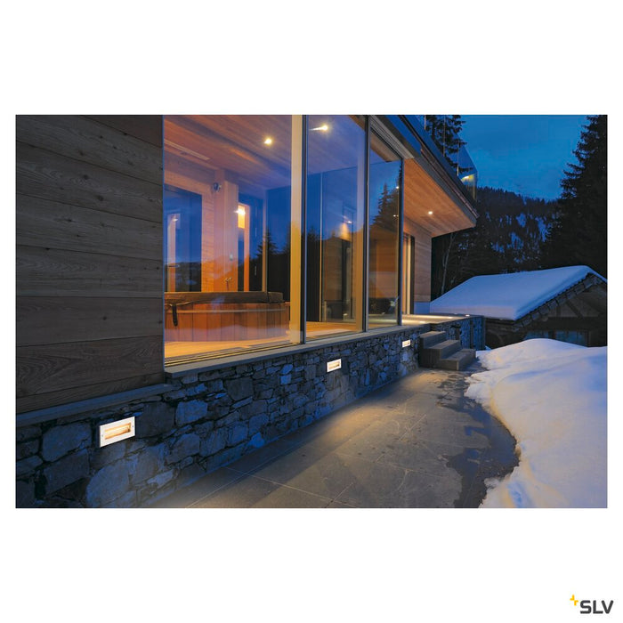 BRICK, outdoor recessed wall light, LED, 3000K, stainless steel, 230V, IP67, 850lm, 10W