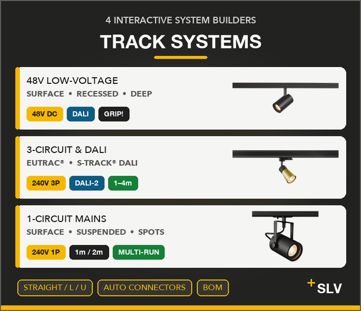 SLV Track Systems Configurator Suite